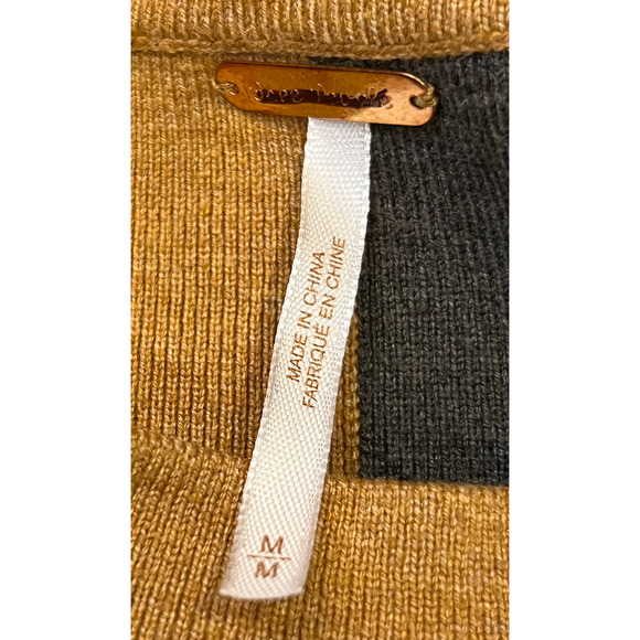 Free People Sweater - Uptown Striped Pullover - Brown and Cream - Picture 8 of 13